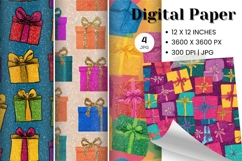 Gift Box Background Seamless Pattern Gift Wrap_2 Product Image 1