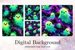 Halloween Pattern Background Scare Horror Ghost Wallpaper_2 Product Image 1