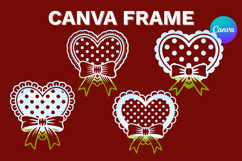 Heart Canva Frame Love Heart Valentine Shape Photo Frame_2 Product Image 1