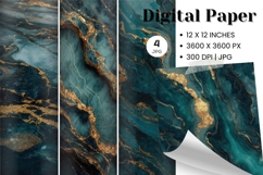 Green Emerald Agate Marble Texture Background Wallpaper_2 Product Image 1