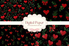 Heart Pattern Valentines Background Wallpaper Digital Paper Product Image 1