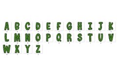 St Patrick&#039;s day Doodle Alphabet Shamrock Letters Hand Drawn Product Image 2