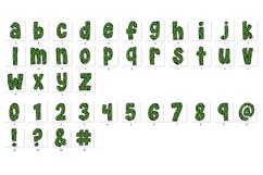 St Patrick's day Doodle Alphabet Shamrock Letters Hand Drawn Product Image 3