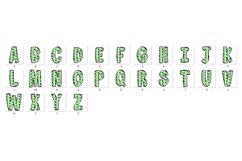 St Patrick&#039;s day Doodle Alphabet Shamrock Letters Hand Drawn Product Image 4