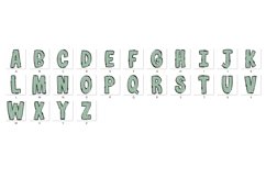 St Patrick&#039;s day Doodle Alphabet Shamrock Letters Hand Drawn Product Image 8