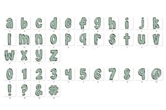 St Patrick&#039;s day Doodle Alphabet Shamrock Letters Hand Drawn Product Image 9