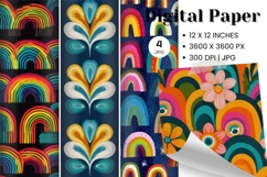 Rainbow Sky Cloud Background Nursery Decor Wallpaper_2 Product Image 1