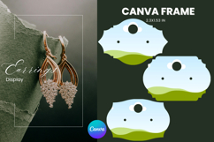 Earrings Display CANVA FRAME Card Template Jewelry Holder_20 Product Image 1