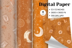 Fall Autumn Background Wallpaper Pattern Cozy Digital Paper Product Image 1