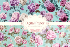 Flower Pattern Background Wallpaper Digital Paper_20 Product Image 1