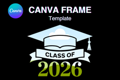 Senior 2026 Canva Frame Varsity Sport Graduation Add Photo21 Product Image 1