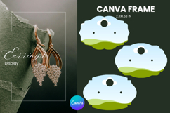 Earrings Display CANVA FRAME Card Template Jewelry Holder_21 Product Image 1
