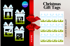 Christmas Gift Tags Canva Frame DIY Labels Editable Bag Tag Product Image 1