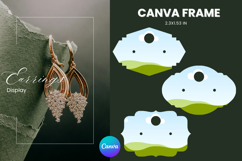 Earrings Display CANVA FRAME Card Template Jewelry Holder_22 Product Image 1