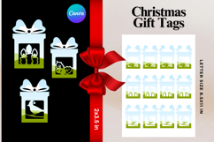 Christmas Gift Tags Canva Frame DIY Labels Editable Bag Tag Product Image 1