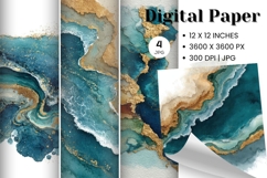 Ocean Waves Background Sea Water Deep Blue Ocean Surfing_22 Product Image 1