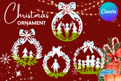 Christmas Ornament Canva Frame Christmas Tree Decorate Photo Product Image 1