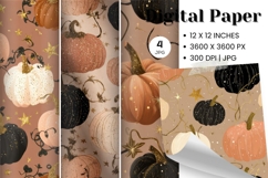 Pumpkin Pattern Background Fall Autumn Wallpaper_23 Product Image 1