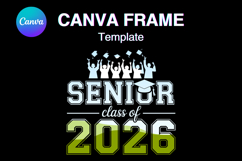 Senior 2026 Canva Frame Varsity Sport Graduation Add Photo24 Product Image 1