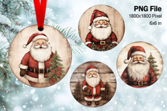 Santa Claus Christmas Ornament Snow Decorate Sublimation_24 Product Image 1
