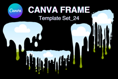 Drip Canva Frame Water Drop Dripping Borders add Photo 24 Product Image 1