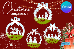 Christmas Ornament Canva Frame Christmas Tree Decorate Photo Product Image 1