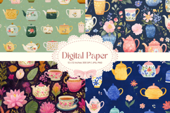 Flower Pattern Background Wallpaper Digital Paper Wrap_24 Product Image 1