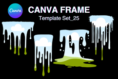 Drip Canva Frame Water Drop Dripping Borders add Photo 25 Product Image 1