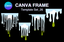 Drip Canva Frame Water Drop Dripping Borders add Photo 26 Product Image 1