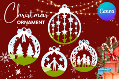 Christmas Ornament Canva Frame Christmas Tree Decorate Photo Product Image 1