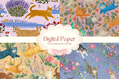 Flower Pattern Background Wallpaper Digital Paper Wrap_26 Product Image 1