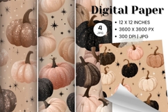 Pumpkin Pattern Background Fall Autumn Wallpaper_26 Product Image 1