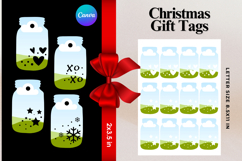 Christmas Gift Tags Canva Frame DIY Labels Editable Bag Tag Product Image 1