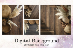 Wooden Floral Background Wood Flower Vintage Wallpaper_28 Product Image 1