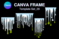 Drip Canva Frame Water Drop Dripping Borders add Photo 29 Product Image 1