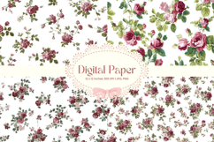 Flower Pattern Background Wallpaper Digital Paper_29 Product Image 1