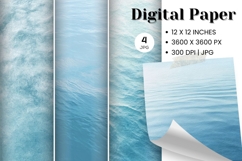 Ocean Waves Background Sea Water Deep Blue Ocean Surfing_29 Product Image 1