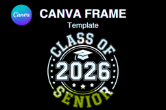 Senior 2026 Canva Frame Varsity Sport Graduation Add Photo_3 Product Image 1