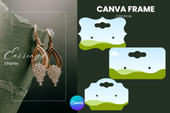 Earrings Display CANVA FRAME Card Template Jewelry Holder_3 Product Image 1