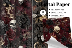 Halloween Pattern Background Scare Horror Ghost Wallpaper_3 Product Image 1