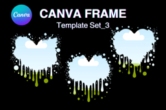 Valentine Heart Drip Canva Frame Template Bleach Effect_3 Product Image 1