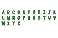 St Patrick's day Doodle Alphabet Shamrock Letters Hand Drawn Product Image 2