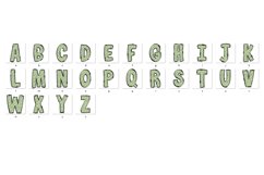 St Patrick&#039;s day Doodle Alphabet Shamrock Letters Hand Drawn Product Image 4