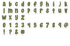 St Patrick&#039;s day Doodle Alphabet Shamrock Letters Hand Drawn Product Image 7