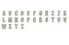 St Patrick&#039;s day Doodle Alphabet Shamrock Letters Hand Drawn Product Image 8