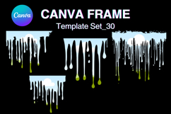 Drip Canva Frame Water Drop Dripping Borders add Photo 30 Product Image 1