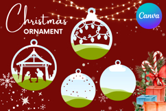 Christmas Ornament Canva Frame Christmas Tree Decorate Photo Product Image 1