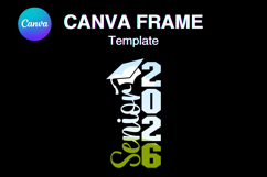 Senior 2026 Canva Frame Varsity Sport Graduation Add Photo32 Product Image 1