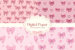 Heart Pattern Valentines Background Wallpaper Digital Paper Product Image 1
