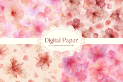 Flower Pattern Background Wallpaper Digital Paper_33 Product Image 1